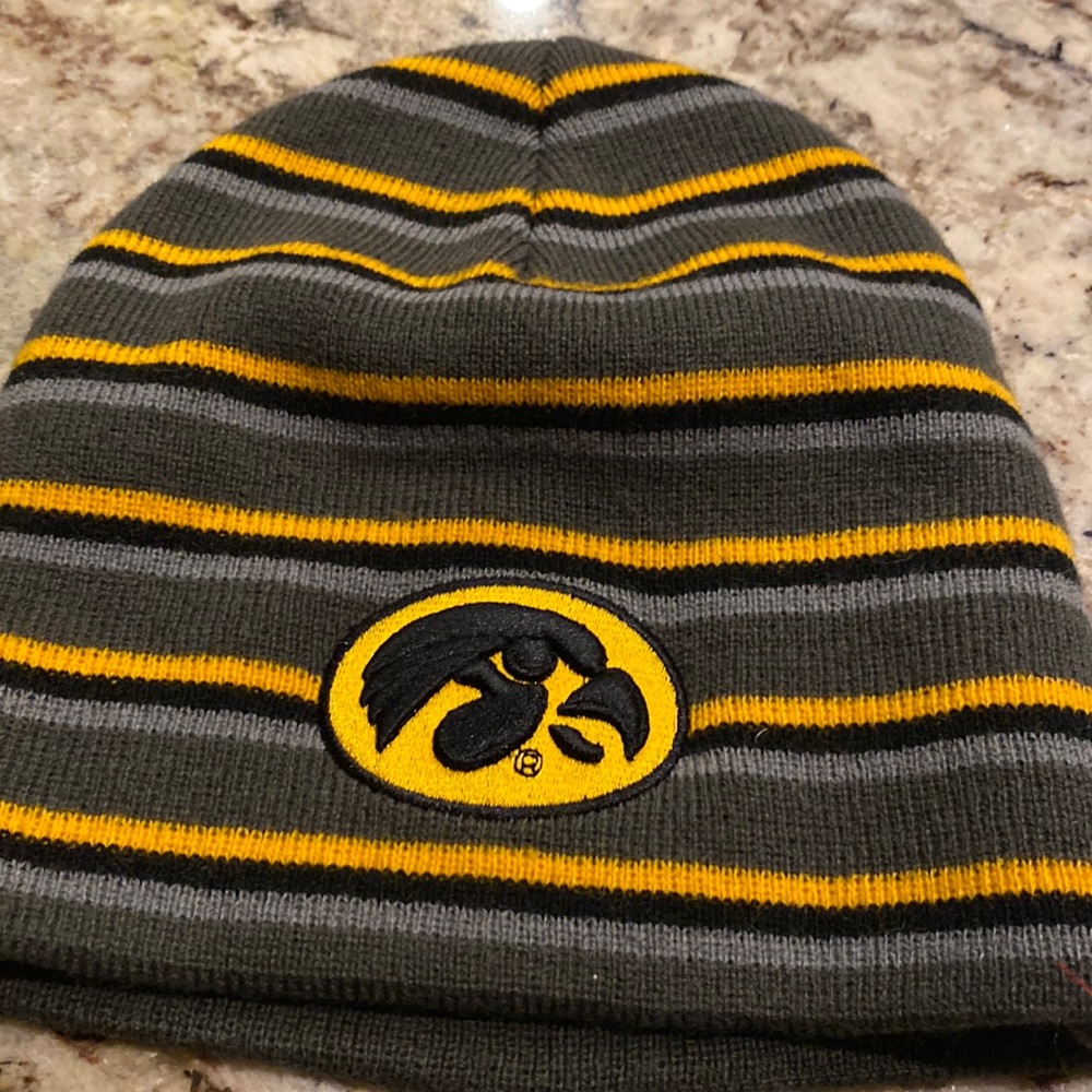 University of Iowa Hawkeyes beanie hat.